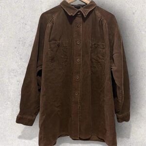Vintage Stefano Basics Brown Ribbed Corduroy Jacket 100% Cotton Women’s XXL Y2K